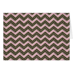 Motif Zigzag noir et rose