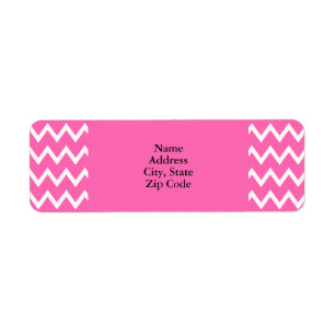 Motif Zigzag rose chaud