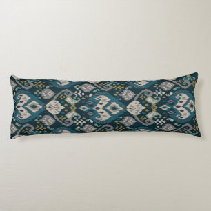 Motifs African boho paisley Floral Ikat pattern Body Pillow