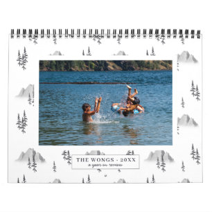 Motifs aquarelle   Calendrier personnalisé photo