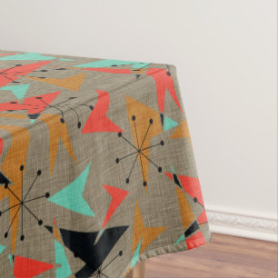 Motifs atomiques, nappe style années cinquante, 52