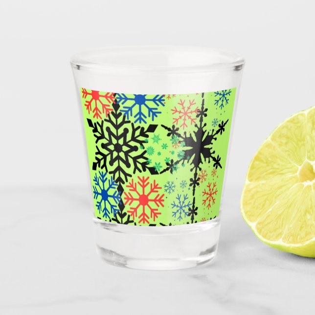 Motifs de couleur phosphore en verre tranché (Devant)