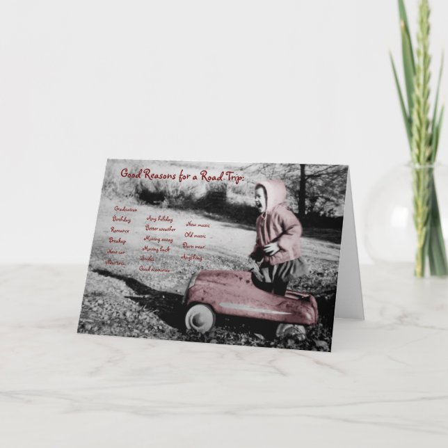 Motifs d'une carte de voyage routier (Devant)