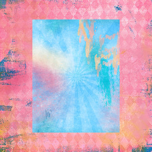 Motifs et peintures Blue Sun Burst Papier