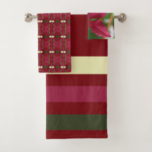 Motifs floraux et rayures avec Bourgogne