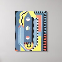 Motifs géométriques Jazz Pochoir Art Déco Vintage