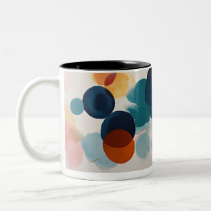 Motifs géométriques minimalistes - Mug à deux tons