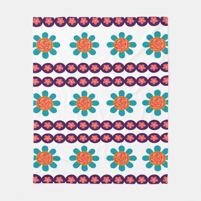 Motion Bloom Symphony   Fleece Blanket (Front)