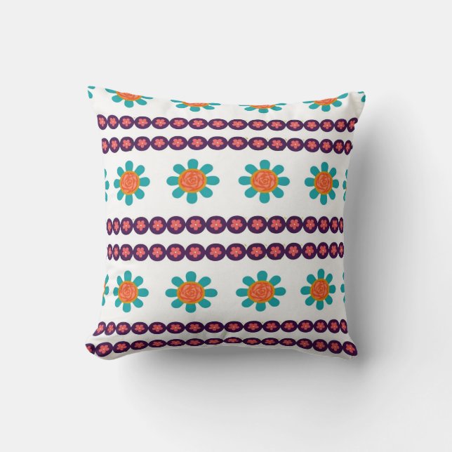 Motion Bloom Symphony   Throw Pillow (Front)