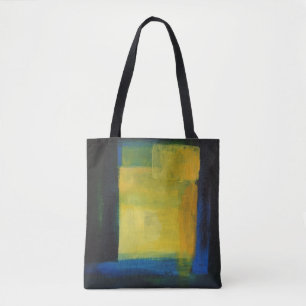 "Motion" Blue  Yellow  Tote Bag