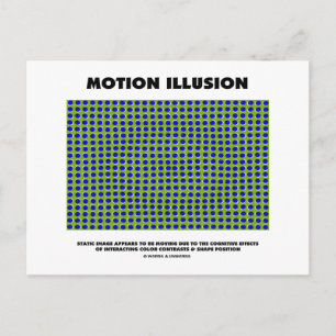 Motion Illusion (Optical Illusion) Postcard