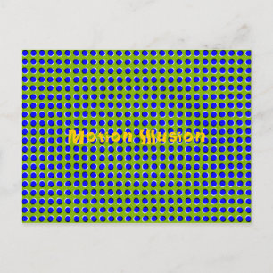 Motion Illusion Optical Postcard