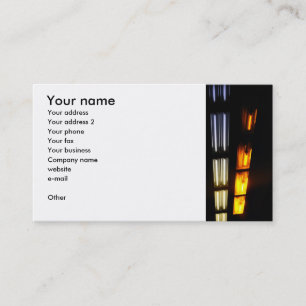 Motion lights in tunnel business card