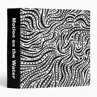 Motion on the Water (1.5in) - White on Black Binder