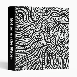 Motion on the Water (1in) - White on Black Binder