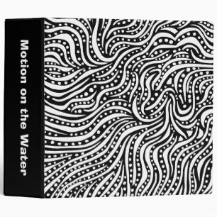 Motion on the Water (2in) - White on Black Binder