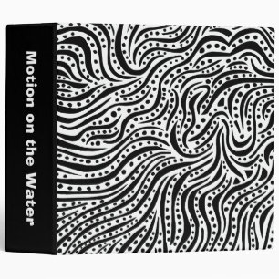 Motion on the Water (2in) - White on Black Binder