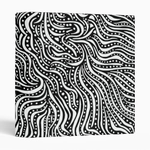 Motion on the Water v2 (1 in) - White on Black Binder