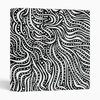 Motion on the Water v2 (1 in) - White on Black Binder