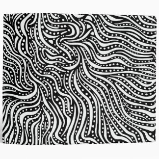 Motion on the Water v2 (2 in) - White on Black Binder