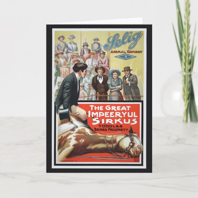 Motion Picture For The Great Impeeryul Sirkus Card (Front)