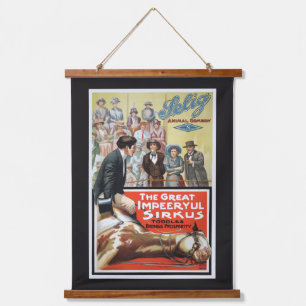 Motion Picture For The Great Impeeryul Sirkus Hanging Tapestry