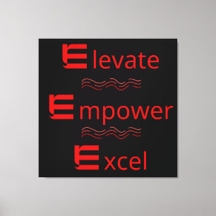 Motiovational Stretched Canvas Print