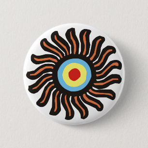 Motiv Indianer theme native american 2 Inch Round Button