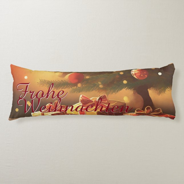 Motiv, mit Geschenken unterm Weihnachtsbaum 37016 Body Pillow (Front)
