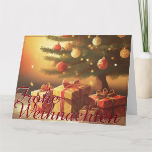 Motiv, mit Geschenken unterm Weihnachtsbaum 37016 Card