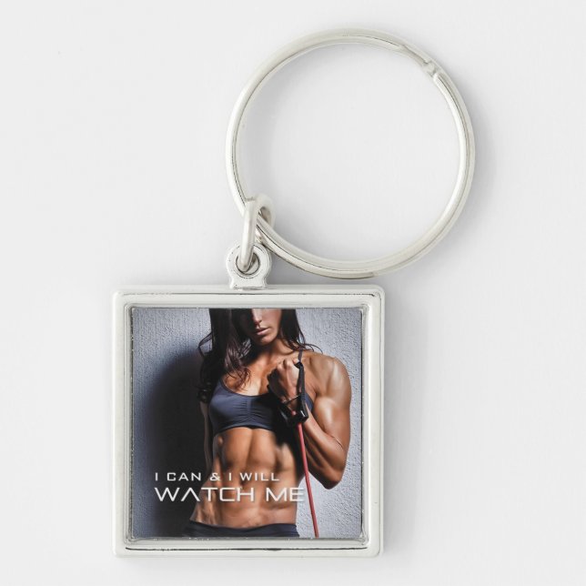Motivaitonal Fitness Gym Keychain (Front)