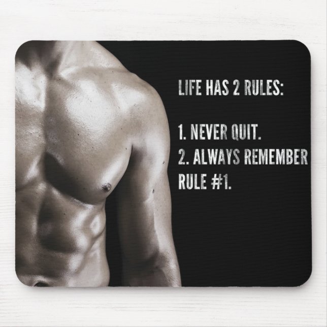 Motivaitonal Fitness Gym Mouse Pad (Front)