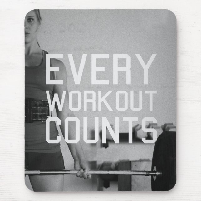 Motivaitonal Fitness Gym Mouse Pad (Front)