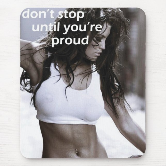 Motivaitonal Fitness Gym Mouse Pad (Front)
