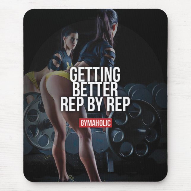 Motivaitonal Fitness Gym Mouse Pad (Front)