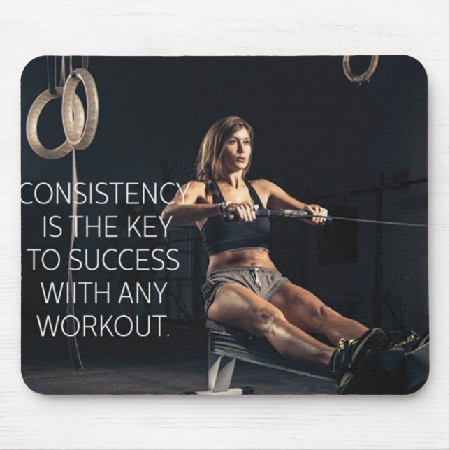 Motivaitonal Fitness Gym Mouse Pad (Front)