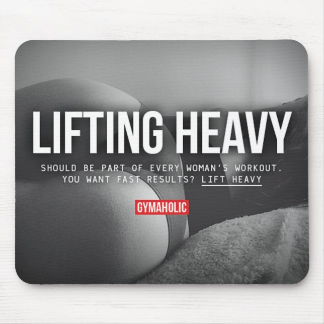 Motivaitonal Fitness Gym Mouse Pad (Front)