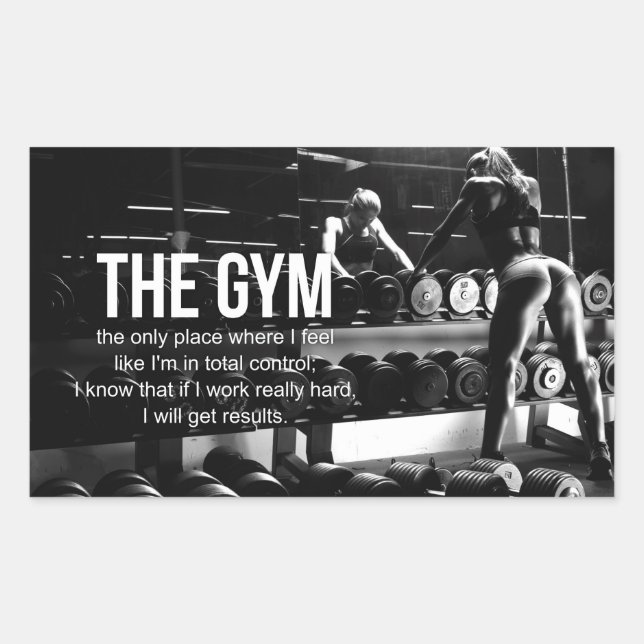 Motivaitonal Fitness Gym Sticker (Front)