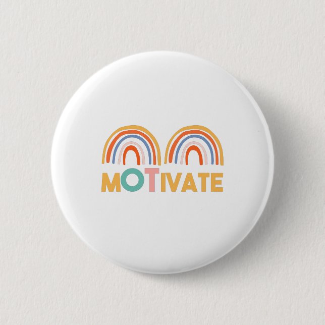 MOTIVATE 2 INCH ROUND BUTTON (Front)