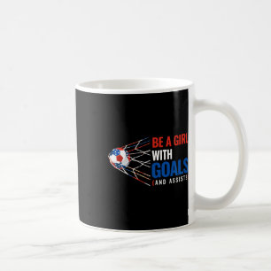 Motivate Womens Patriotic Soccer Be A Girl With Go Coffee Mug