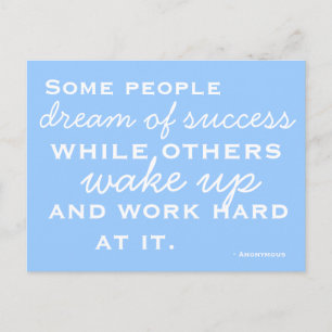 Motivated and Inspired Postcard