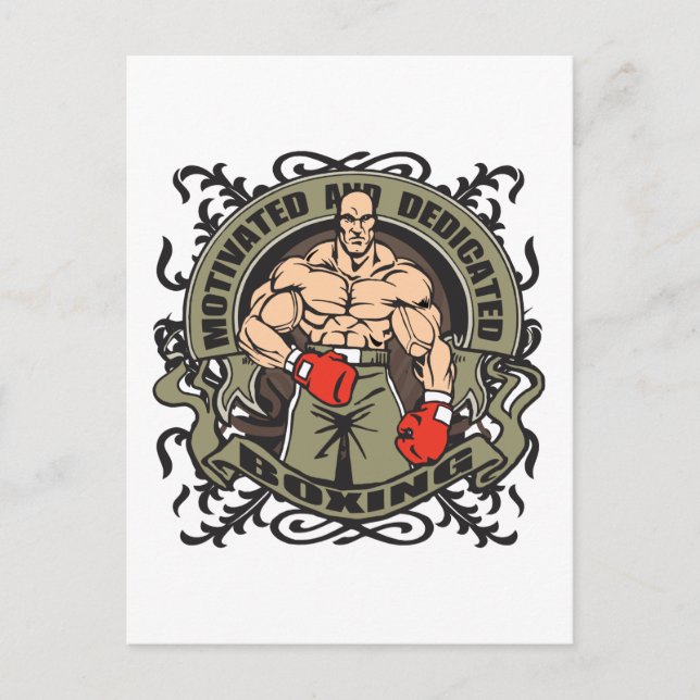 Motivated Boxing Postcard (Front)