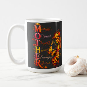 Motivated mother butterfly shirt coffee mug