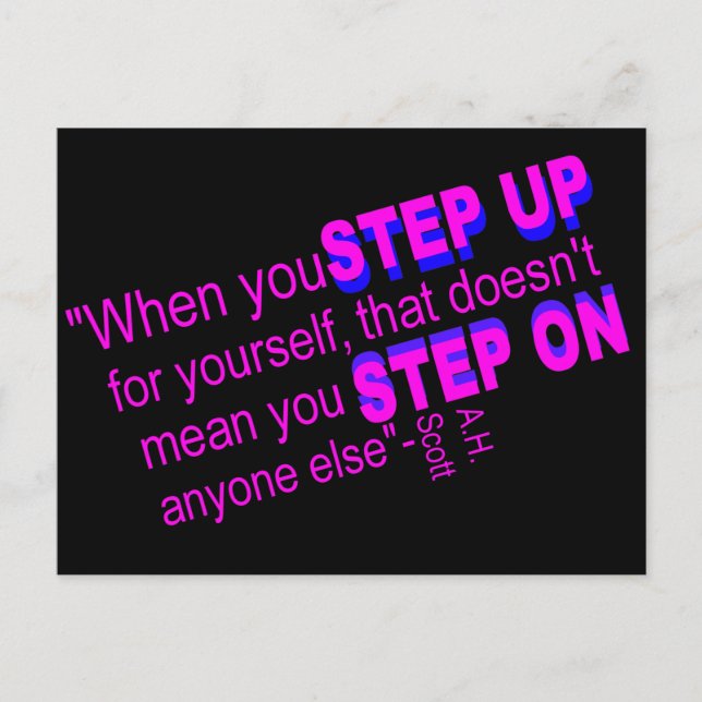 Motivateur, carte postale de l'esprit avant (Devant)