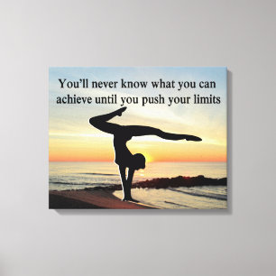 MOTIVATING GYMNAST CANVAS PRINT