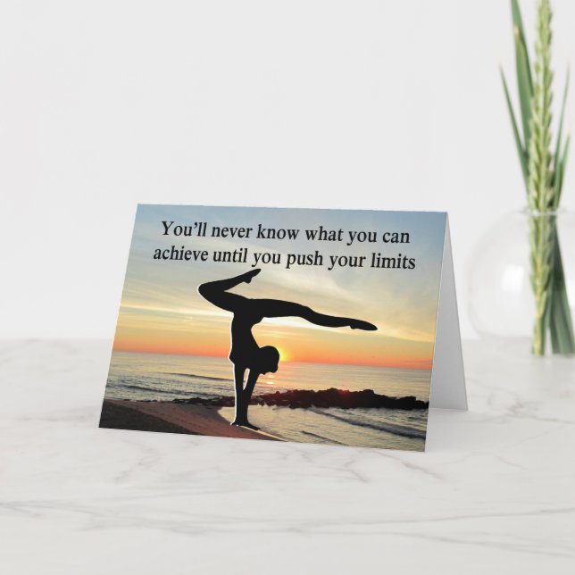 MOTIVATING GYMNAST CARD (Front)