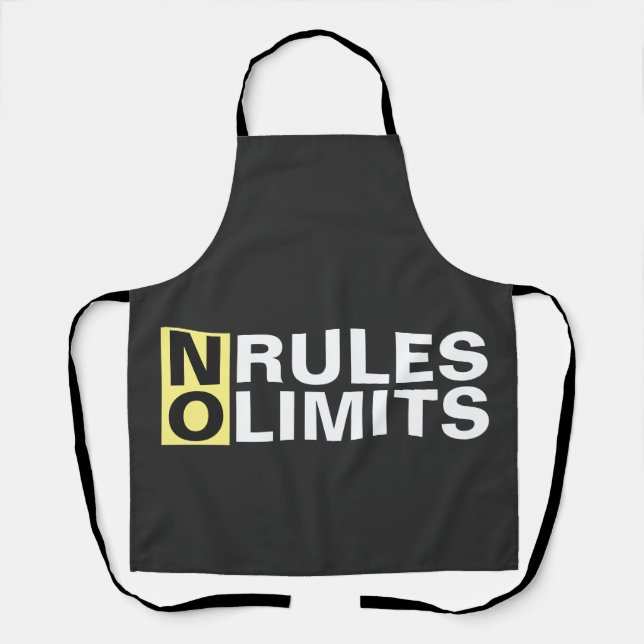 Motivating No Rules No Limits Apron (Front)