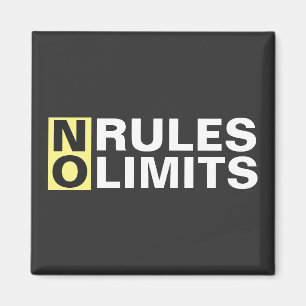 Motivating No Rules No Limits Magnet