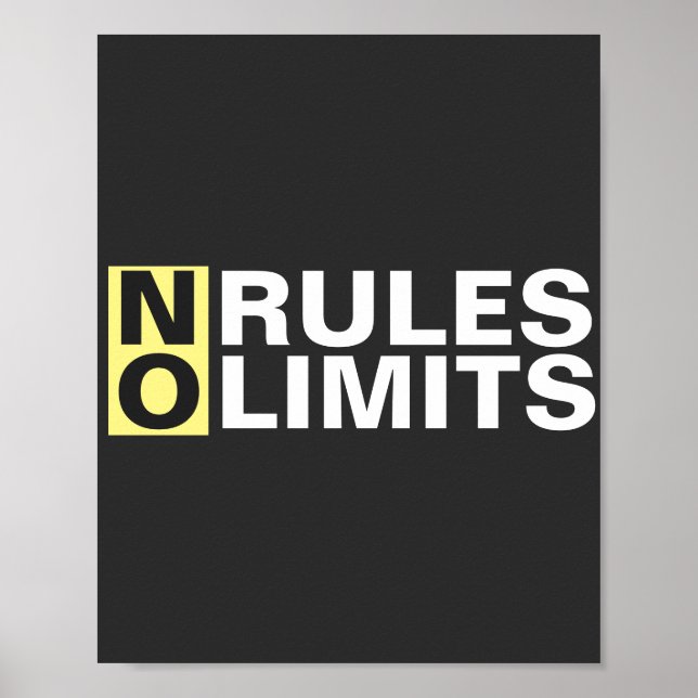 Motivating No Rules No Limits Poster (Front)