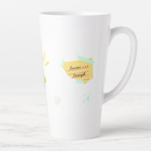 Motivation and positive vibes latte mug